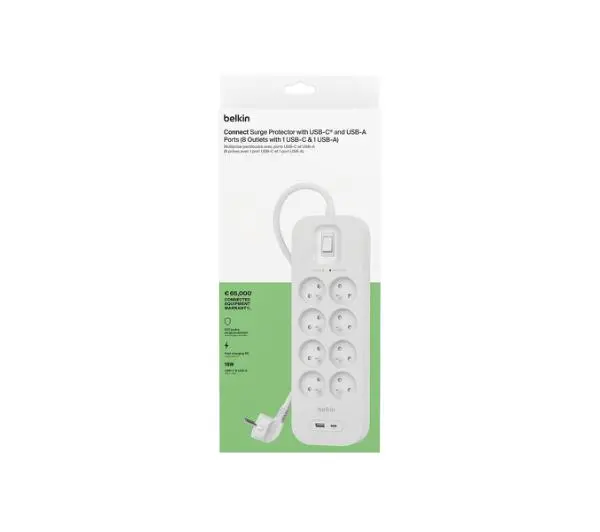 Belkin SRB003CA2M 8 gniazd 2m Biały