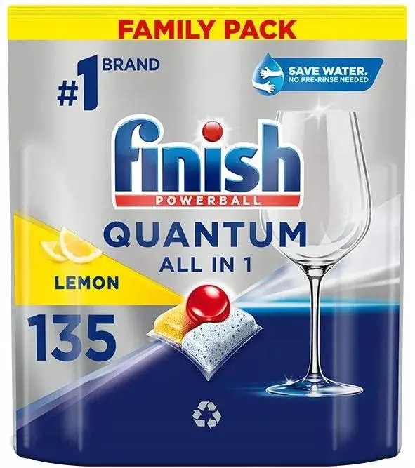Kapsułki do zmywarki Finish Quantum All in 1 lemon 135szt.