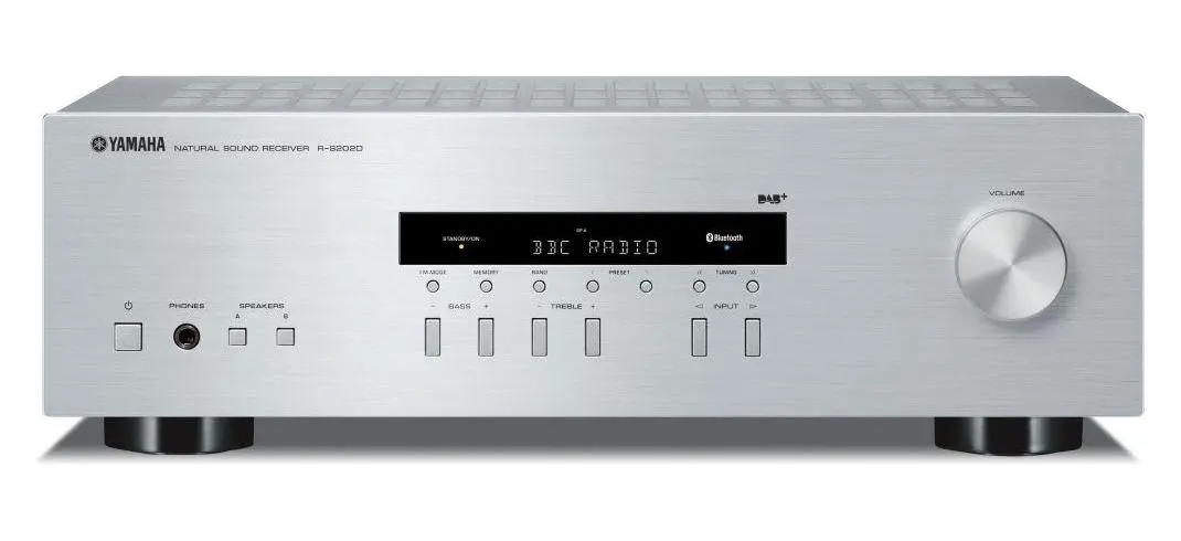 Amplituner Yamaha R-S202D 2.0-kanałowy Bluetooth Srebrny