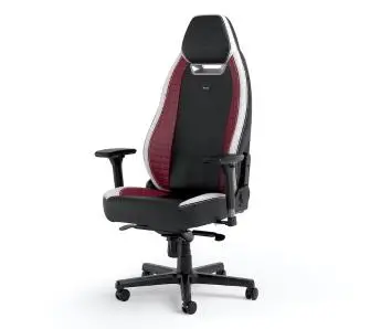 Fotel Noblechairs LEGEND Black White Red Gamingowy do 150kg Skóra ECO High Tech Czarny Biały Czerwony