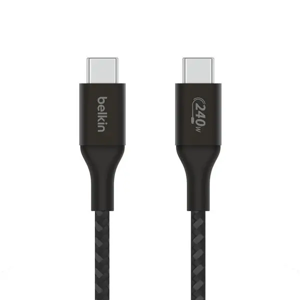 Kabel Belkin USB-C do USB-C Power Delivery 240W 2m Nylon Czarny