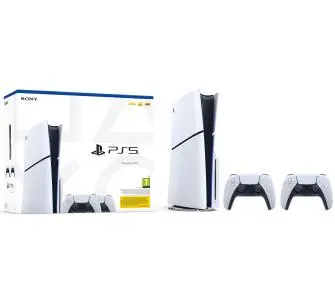 Konsola Sony PlayStation 5 Slim D Chassis (PS5) 1TB z napędem + Dodatkowy Pad Biały