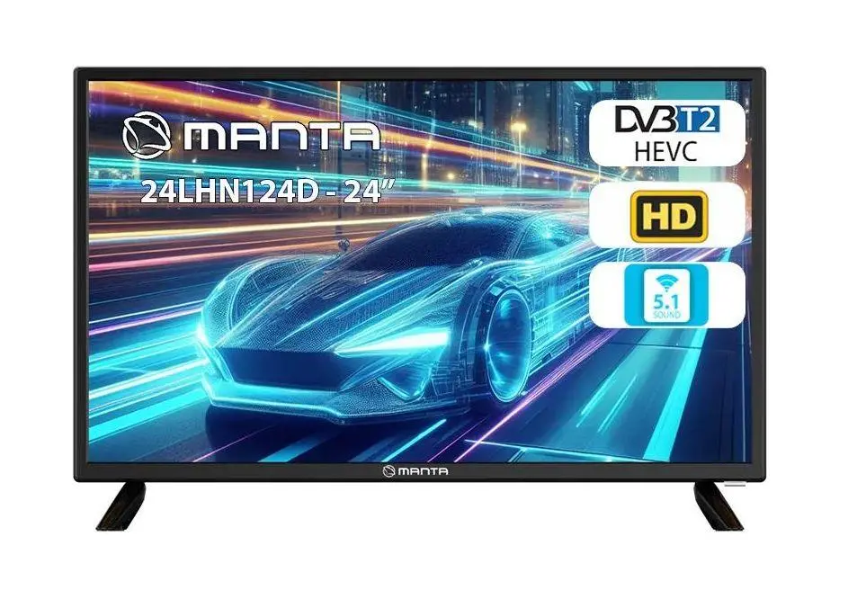 Telewizor Manta 24LHN124D 24" LED HD Ready 60Hz DVB-T2