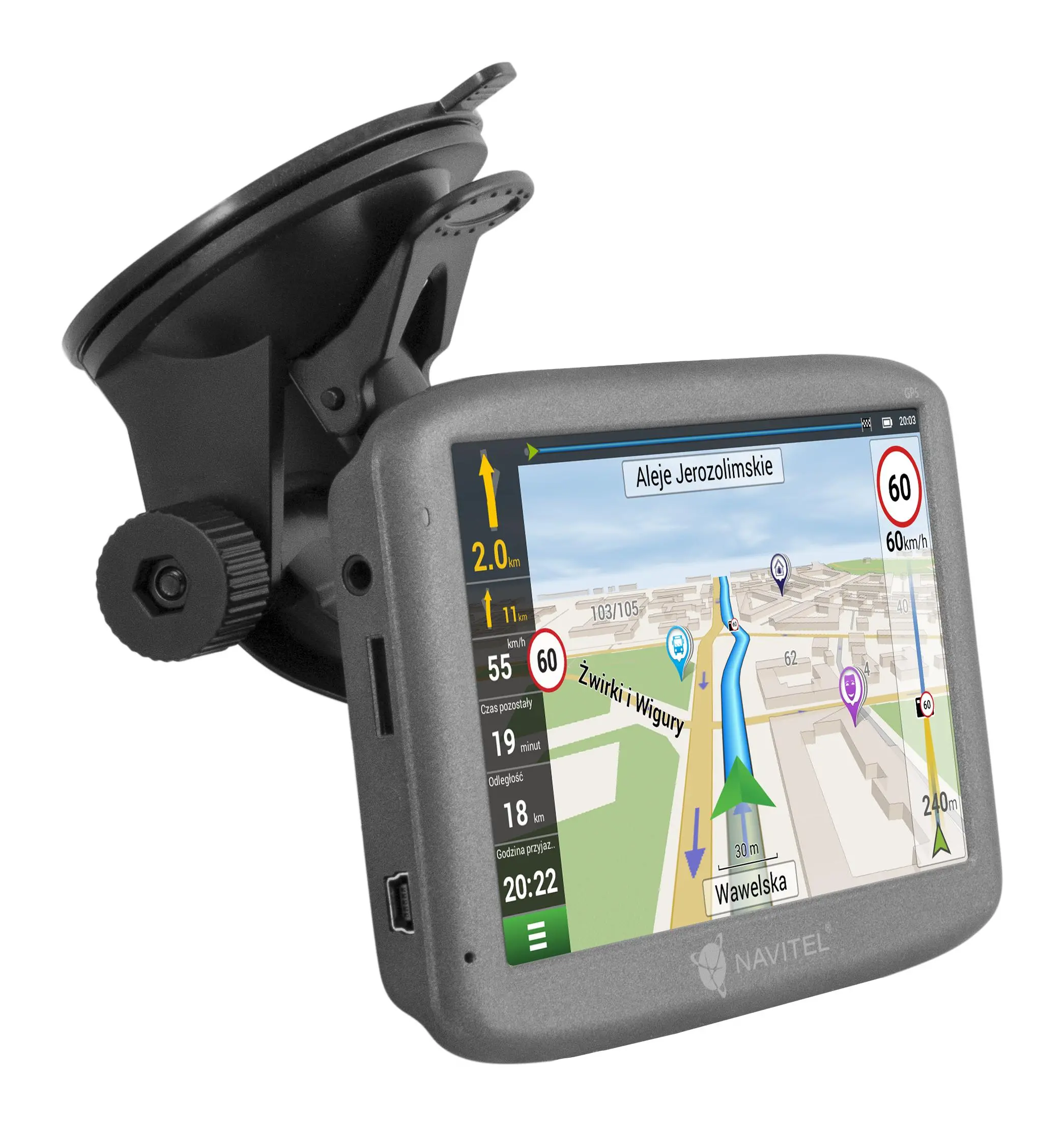 фото GPS-навігатор автомобільний Navitel E501 3