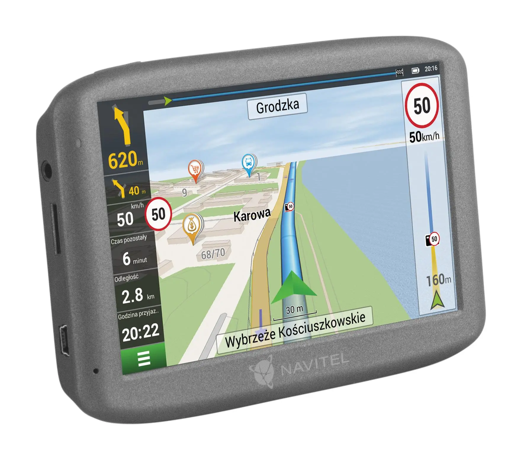Nawigacja Navitel E501 5" mapa Europy
