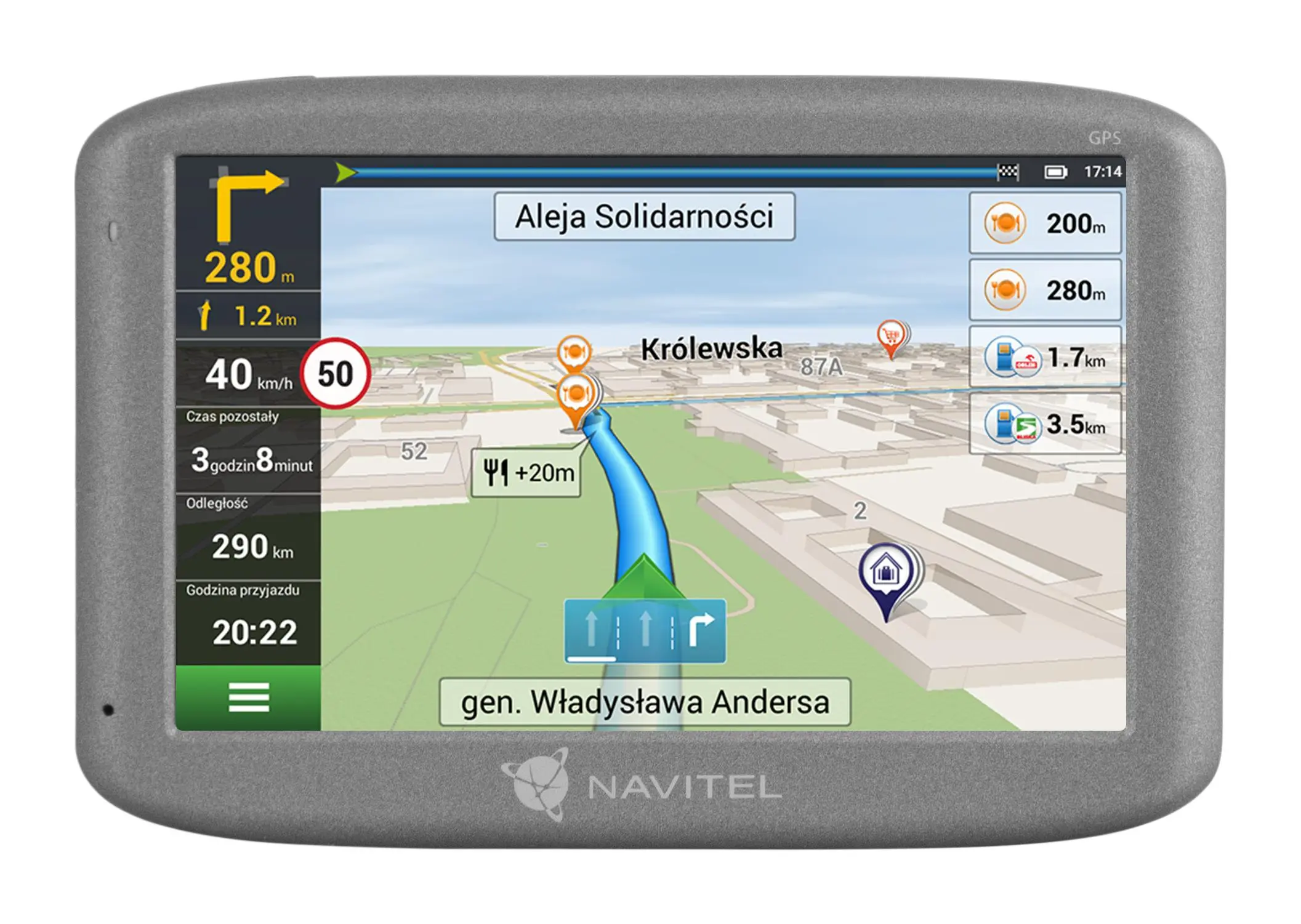 фото GPS-навігатор автомобільний Navitel E501 1