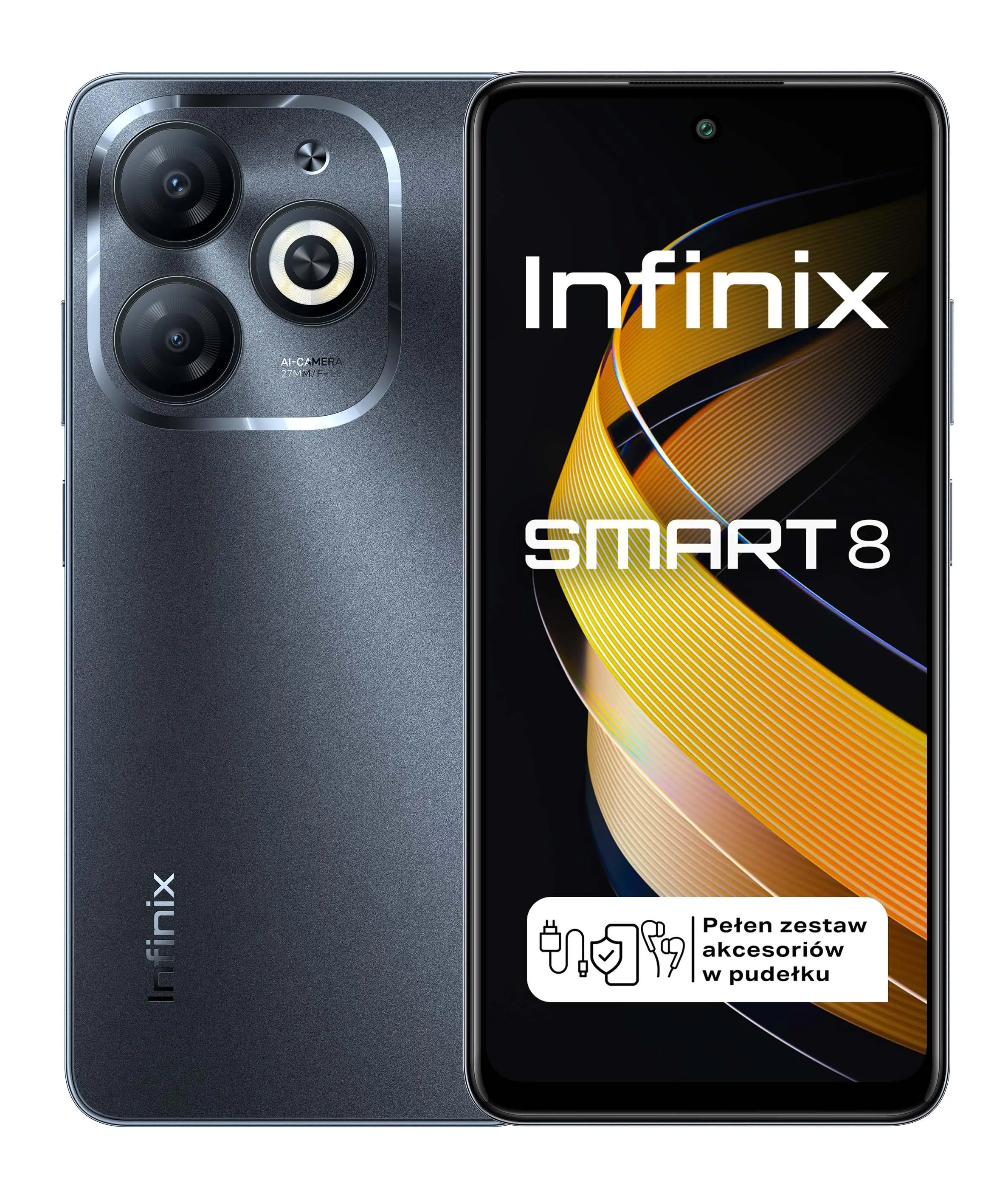 Smartfon Infinix Smart 8 3/64GB 6,6" 90Hz 13Mpix Czarny