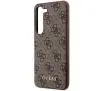 Etui Guess 4G Metal Gold Logo GUHCS24MG4GFBR do Samsung Galaxy S24+ Brązowy