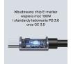 Kabel Unitek USB-C Power Delivery 100W 0,5m Szary