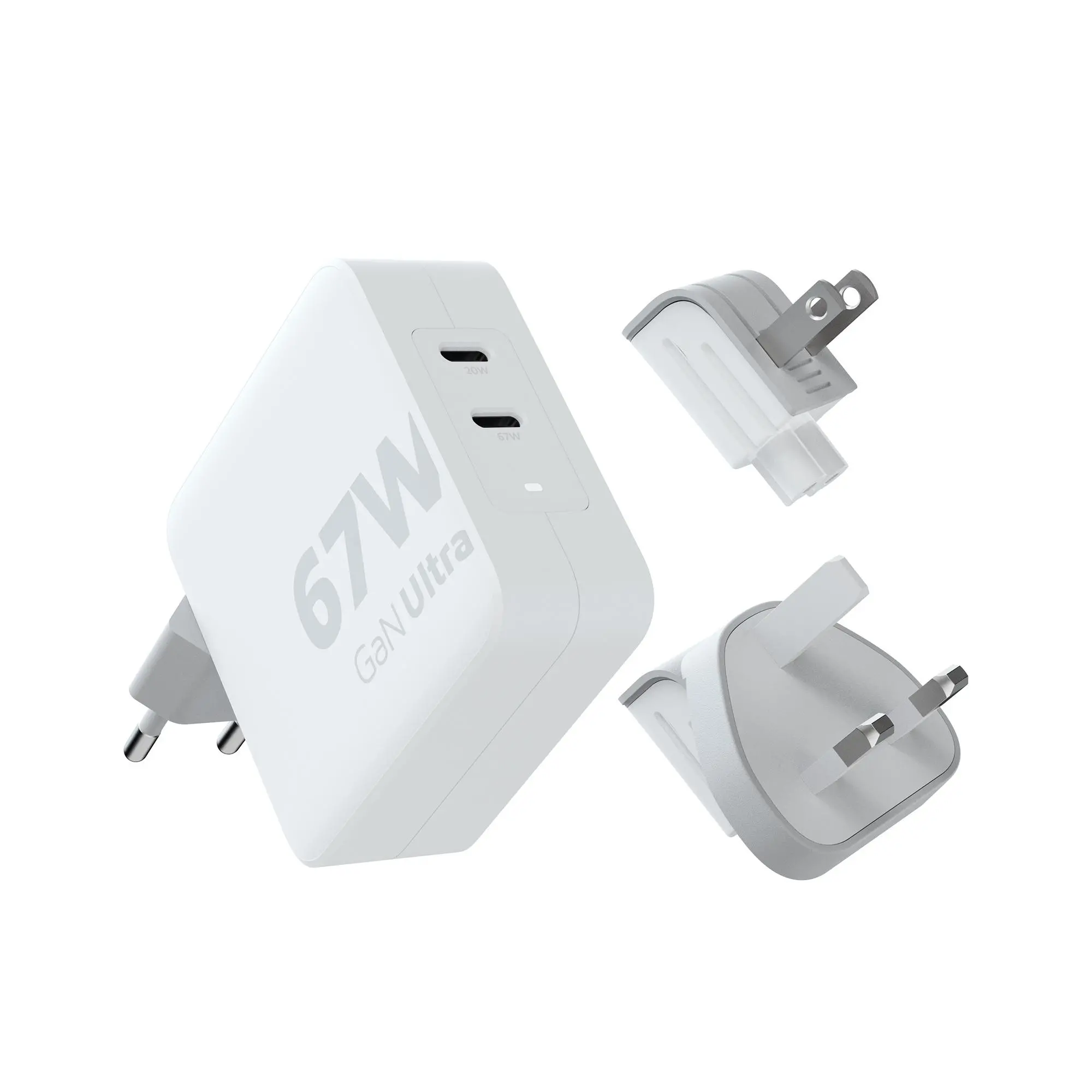 Ładowarka sieciowa Xtorm GaN 67W + kabel USB-C PD Biały