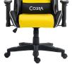 Fotel Cobra Rebel CR201 Gamingowy do 130kg Skóra ECO Żółto-czarny