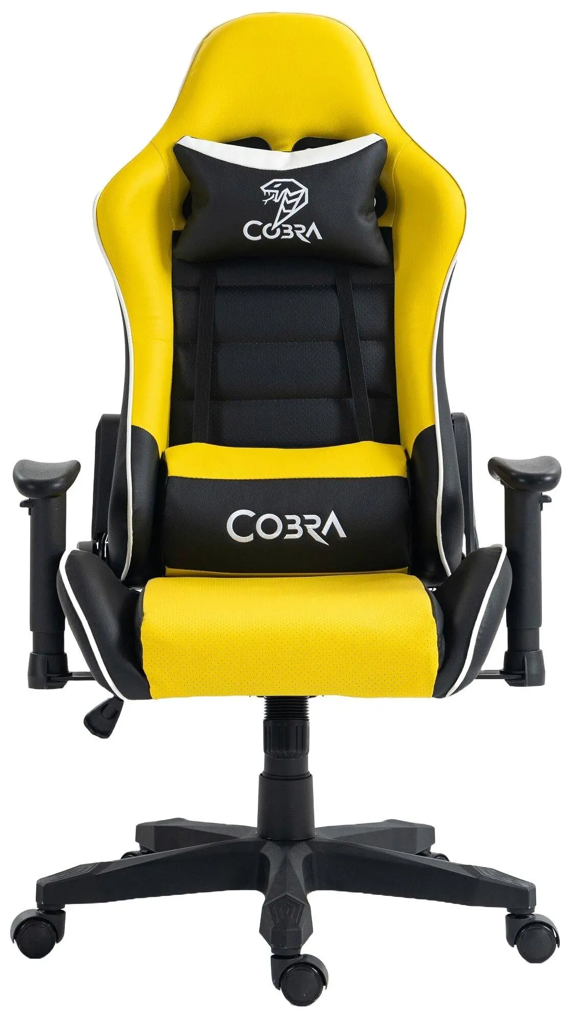 Fotel Cobra Rebel CR201 Gamingowy do 130kg Skóra ECO Żółto-czarny