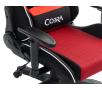 Fotel Cobra Rebel CR200 Gamingowy do 130kg Tkanina Czerwono-czarny