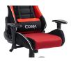 Fotel Cobra Rebel CR200 Gamingowy do 130kg Tkanina Czerwono-czarny