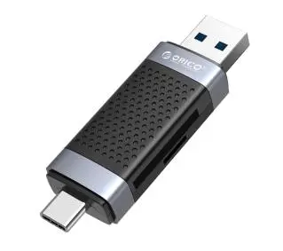 Orico CD2D-AC2-BK-EP SD/microSD USB-A-USB-C 2.0 Czarny