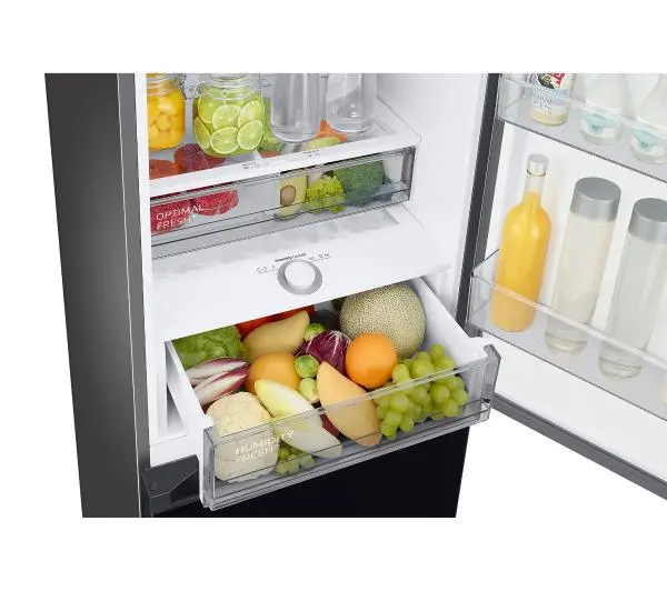 Samsung Bespoke RB38C7B6A22 Funkcje AI Pełny No Frost 203cm Komora świeżości Zdalne sterowanie Czarne szkło - TRZECI -55%, ALBO 5-TY ZA 1ZŁ - Kup na Raty - RRSO 0%