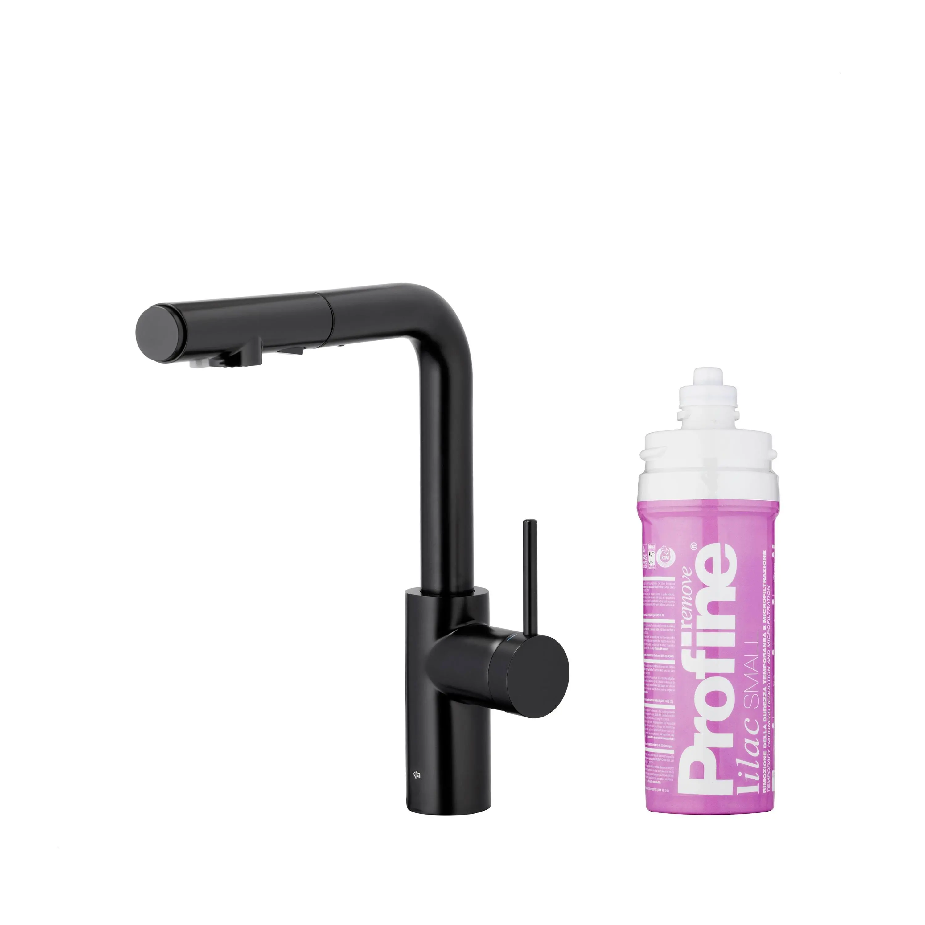 Bateria KFA Armatura Arura Duero Pure Basic Pull-Out 6623-115-81 Czarny Stal szlachetna