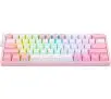 Klawiatura mechaniczna Redragon K617 Fizz RGB Biało-różowy