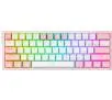 Klawiatura mechaniczna Redragon K617 Fizz RGB Biało-różowy