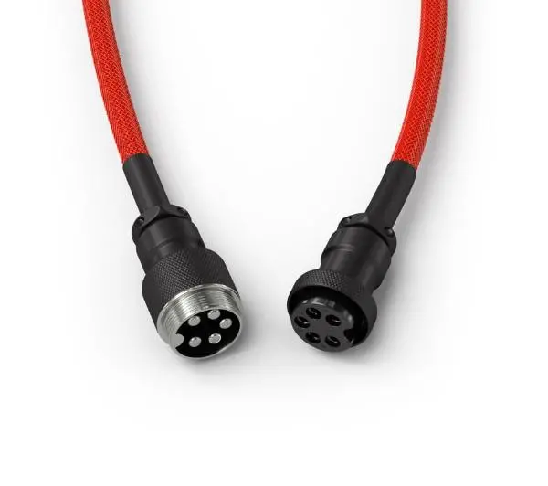Glorious PC Gaming Race Coil Cable Crimson Red USB-C - USB-A  (GLO-CBL-COIL-RED) Czerwony