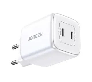 UGREEN Nexode 45W 2x USB-C PD3.0 QC4.0 GaN Biały