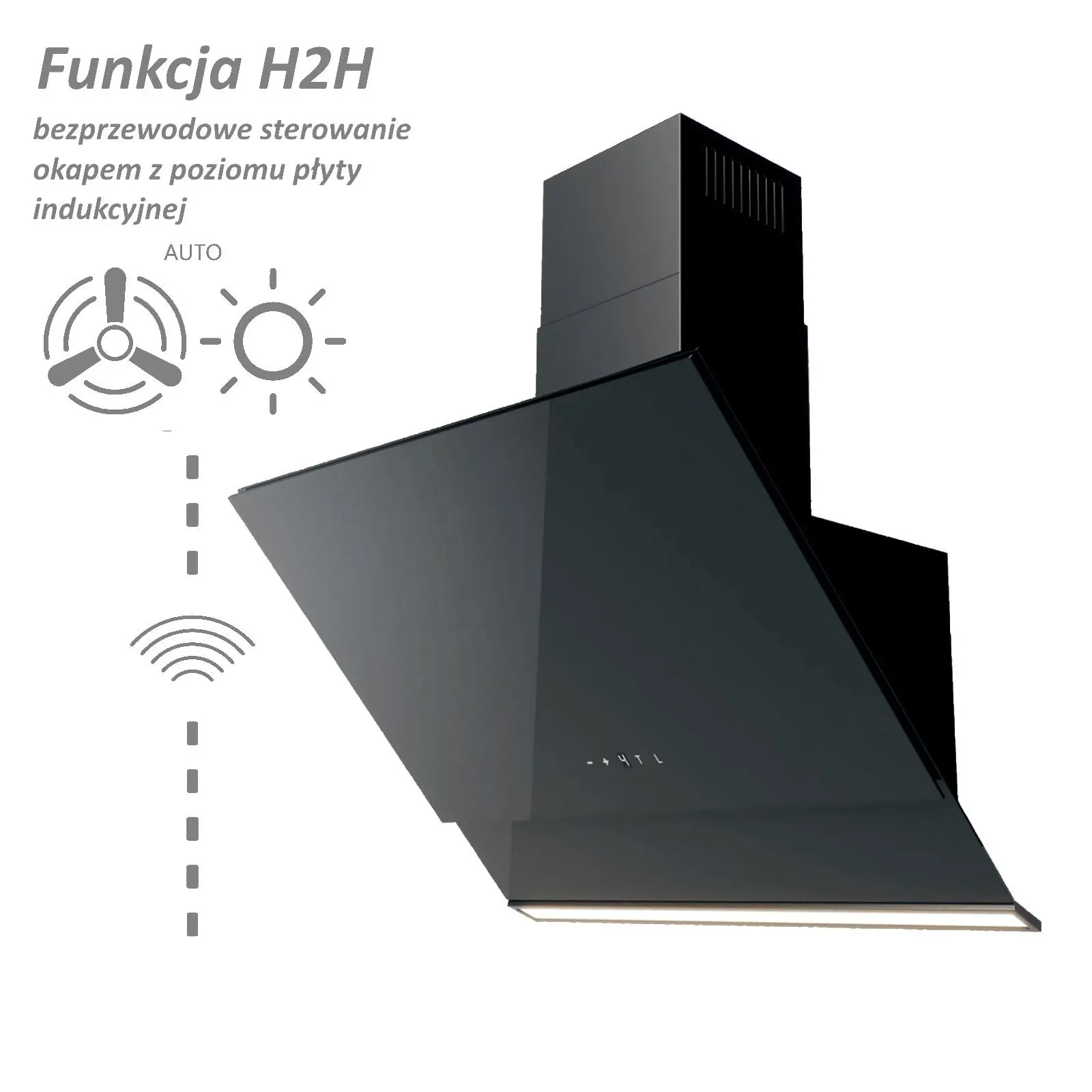 фото Вытяжка наклонная VDB IQ 60 H2H Black 2