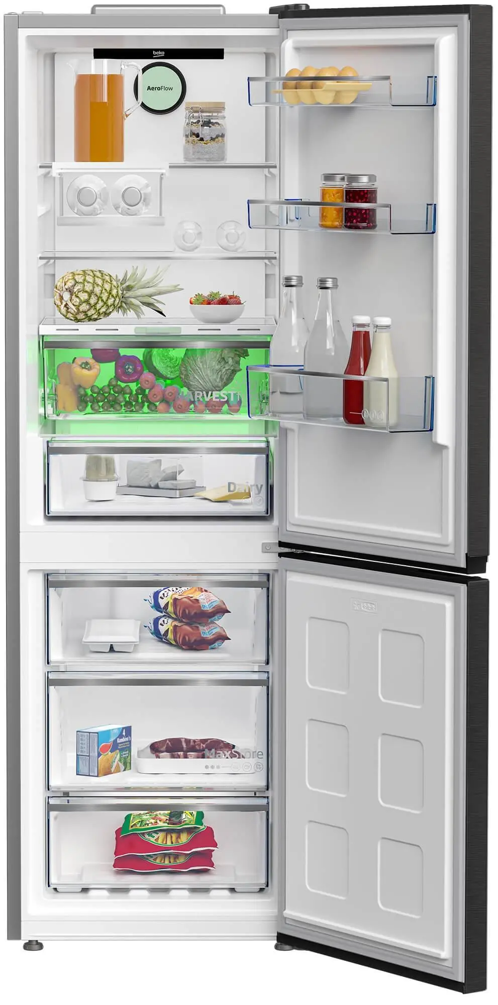 Lodówka Beko bPro500 B5RCNA365ZXBR Pełny No Frost 186,5cm Komora świeżości Dark Inox