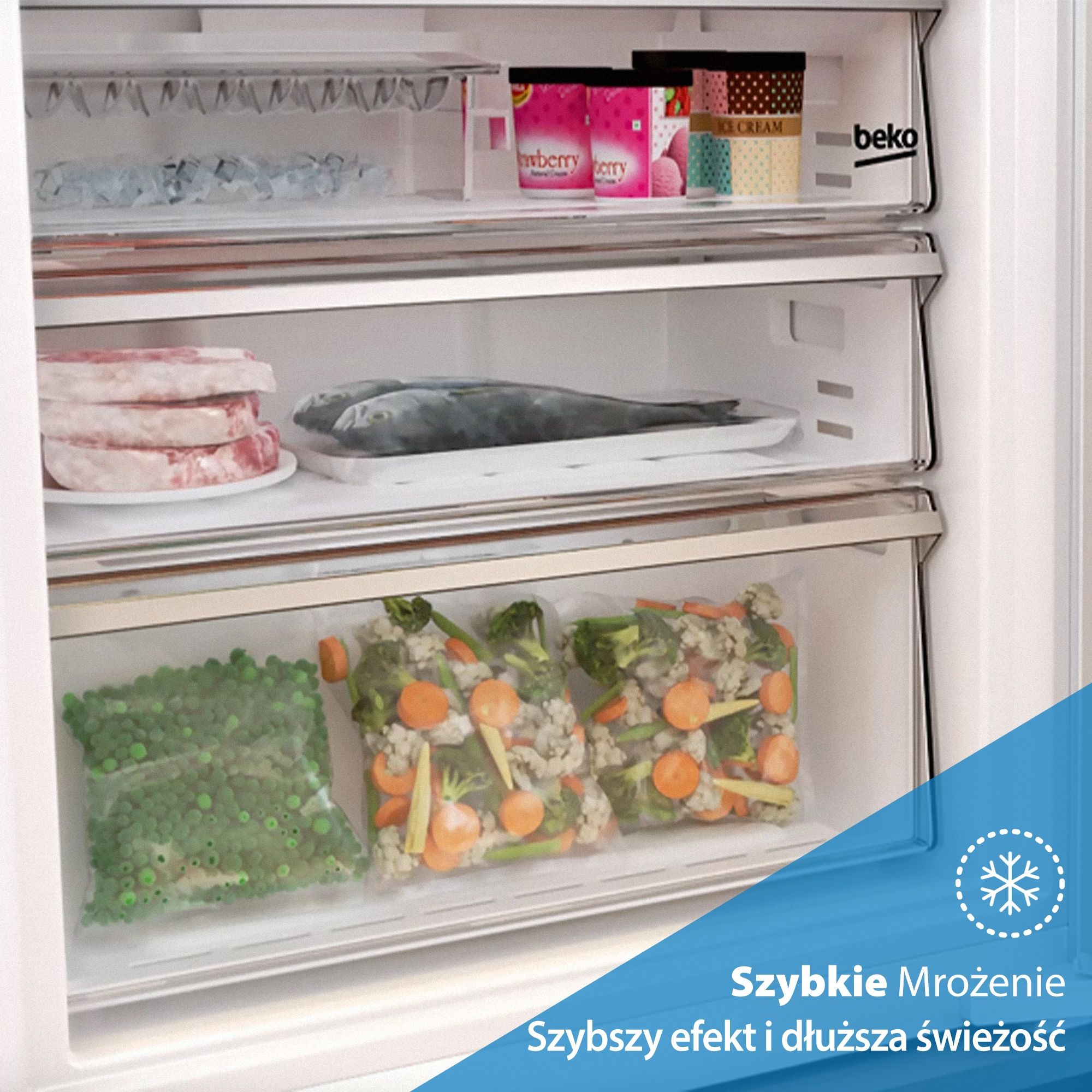 Lodówka Beko bPro500 B5RCNA365ZXBR Pełny No Frost 186,5cm Komora świeżości Dark Inox
