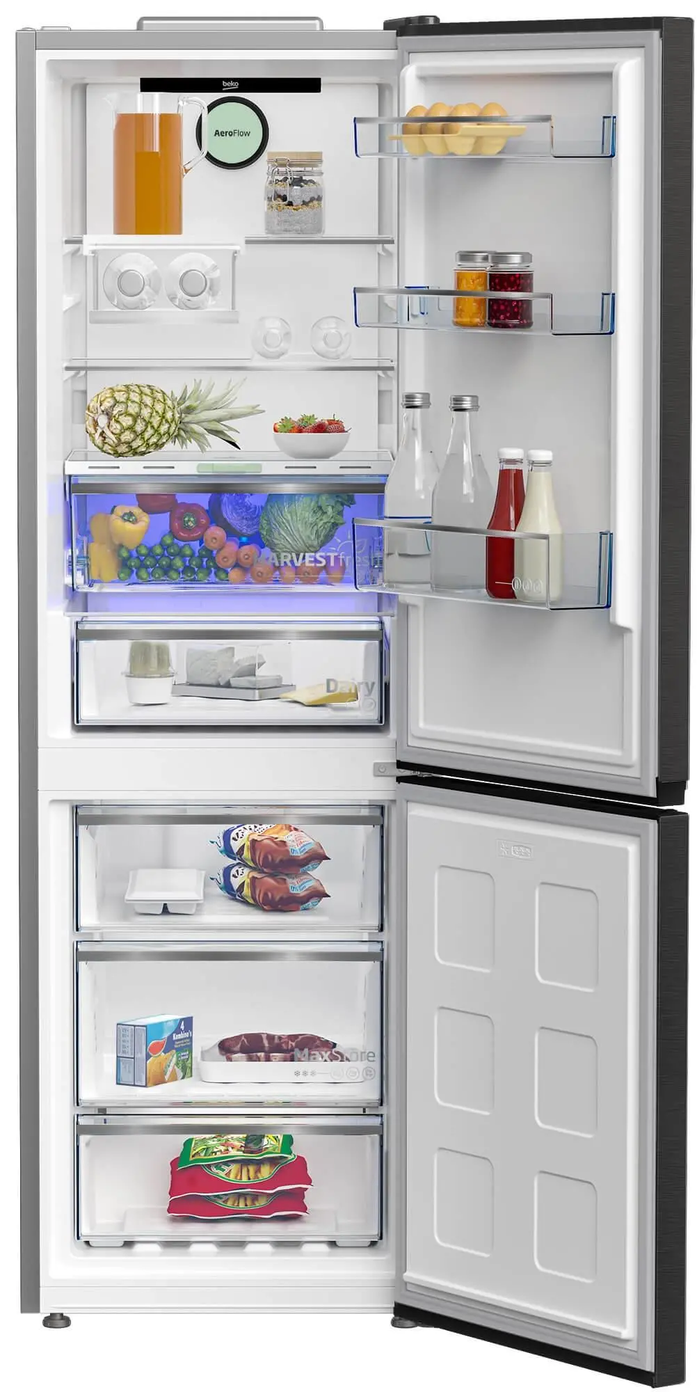 Lodówka Beko bPro500 B5RCNA365ZXBR Pełny No Frost 186,5cm Komora świeżości Dark Inox