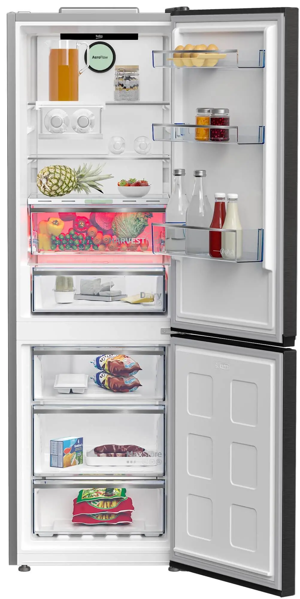 Lodówka Beko bPro500 B5RCNA365ZXBR Pełny No Frost 186,5cm Komora świeżości Dark Inox