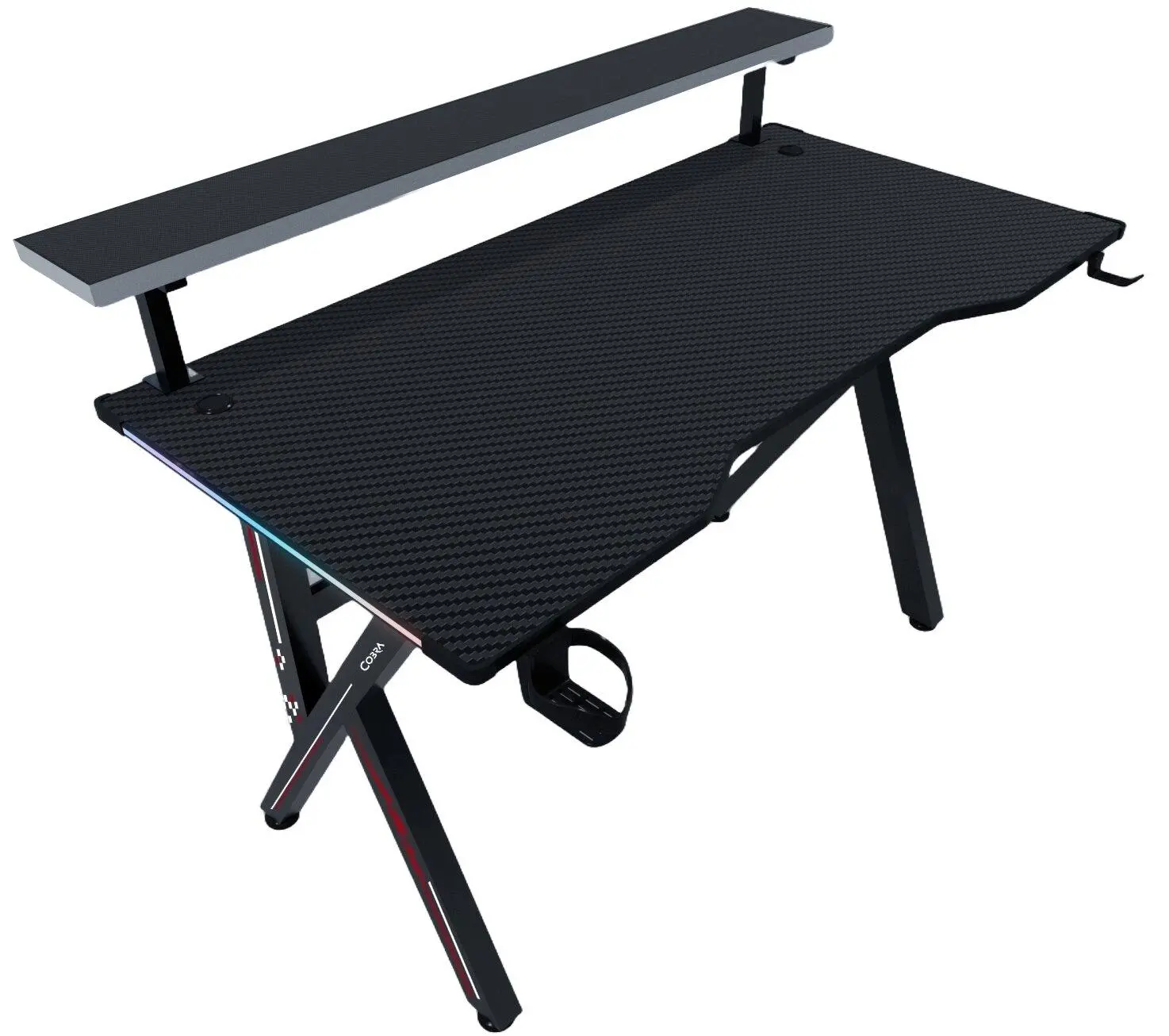 фото Геймерський ігровий стіл Cobra CRF4010RGB Black 2