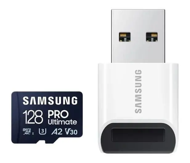 Karta pamięci Samsung PRO Ultimate 2023 microSDXC 128GB 200/130MB/s + czytnik