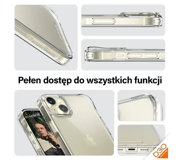 PanzerGlass HardCase do iPhone 15 Plus Przezroczysty