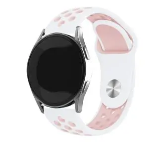 Pasek Beline do Watch 20mm Sport Silicone Biało-różowy