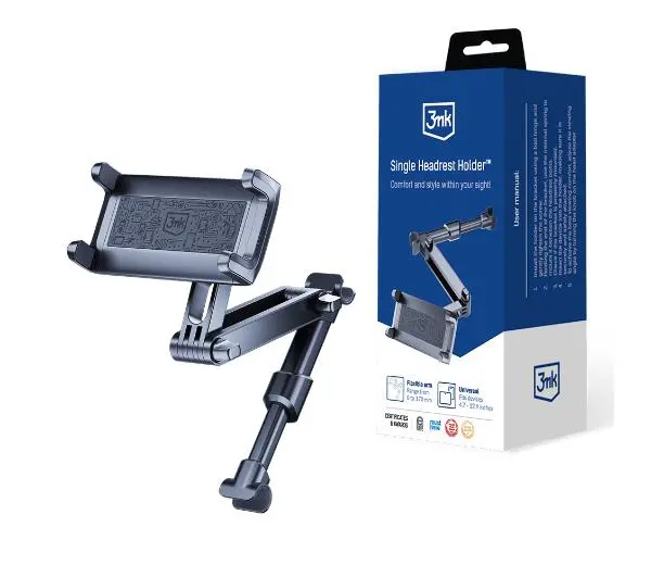 3mk Single Headrest Holder Czarny