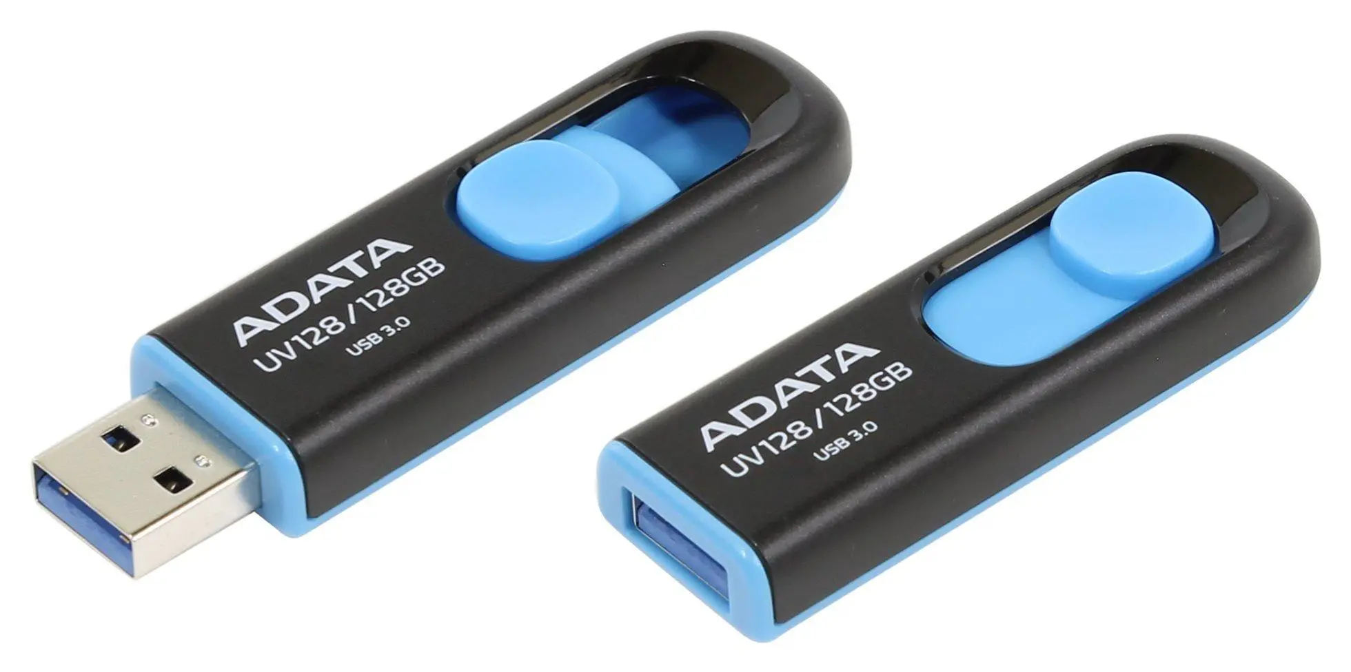 PenDrive Adata DashDrive UV128 128GB USB 3.0  Czarno-niebieski