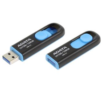 PenDrive Adata DashDrive UV128 128GB USB 3.0  Czarno-niebieski