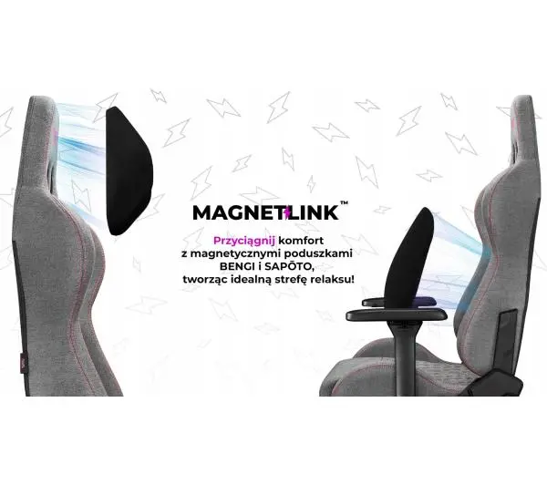 Yumisu 2050 Magnetic Materiał Biurowy do 150kg Tkanina Jasnoszaro-różowy - Kup na Raty - RRSO 0%