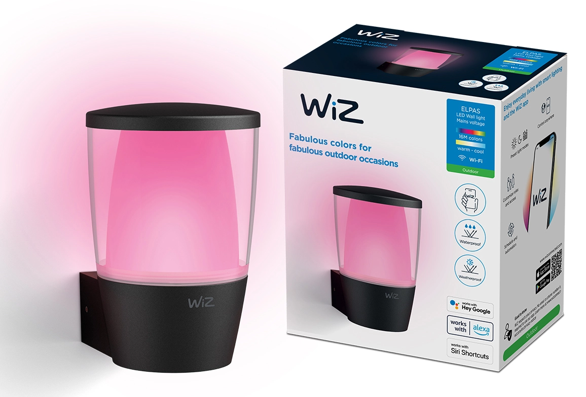 Kinkiet zewnętrzny WiZ Elpas Wand 8.5W Czarny