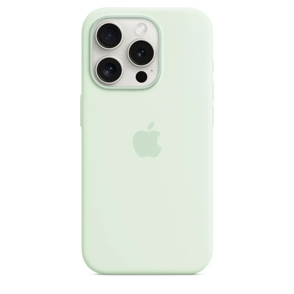 Etui Apple Silicone Case do iPhone 15 Pro Pastelowa mięta