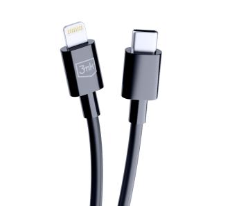 Kabel 3mk Hyper USB-C do Lightning 20W 1,2m Czarny
