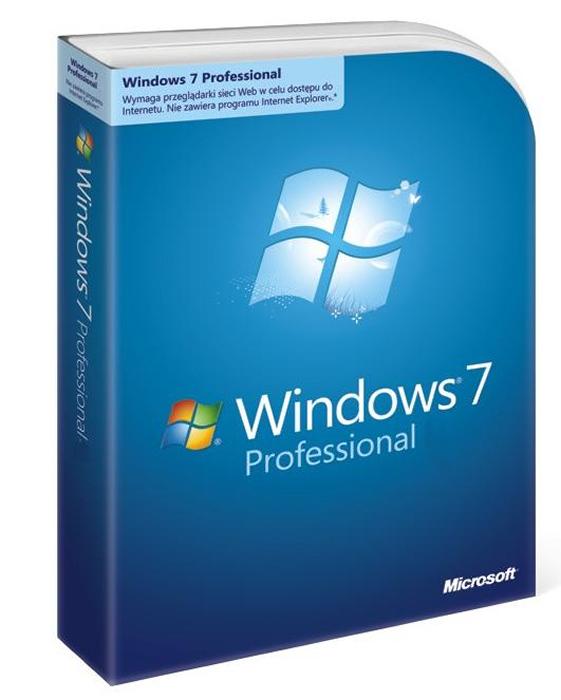 Microsoft Windows 7 Professional 32 bit/64 bit BOX PL