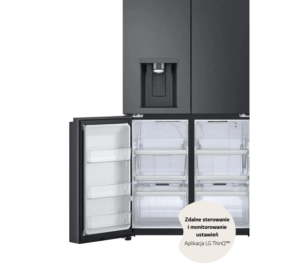 LG GML960EVBE Funkcje AI Pełny No Frost 179,2cm Szuflada z kontrolą wilgotności Zdalne sterowanie Ciemny grafit stal - TRZECI -55%, ALBO 5-TY ZA 1ZŁ - Kup na Raty - RRSO 0%