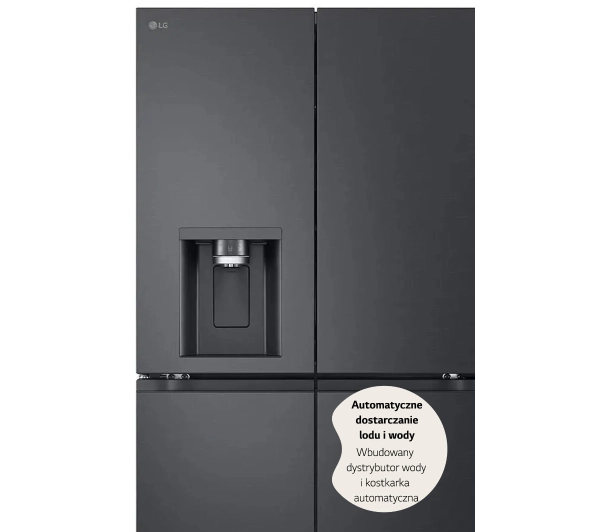 LG GML960EVBE Funkcje AI Pełny No Frost 179,2cm Szuflada z kontrolą wilgotności Zdalne sterowanie Ciemny grafit stal - TRZECI -55%, ALBO 5-TY ZA 1ZŁ - Kup na Raty - RRSO 0%