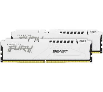 Pamięć RAM Kingston FURY Beast DDR5 64GB (2 x 32GB) 6000 CL30 EXPO Biały