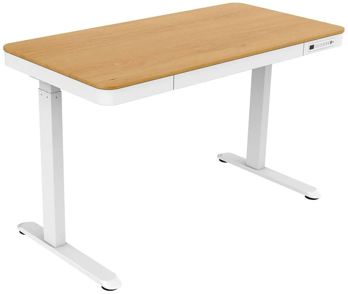 Biurko Tuckano ET119W-C 120,4cm Regulacja wysokości Biały dąb