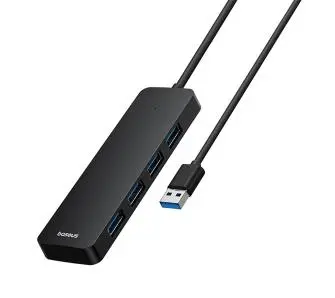 Hub USB Baseus 4w1 ULTRAJOY 3.0 1m Czarny