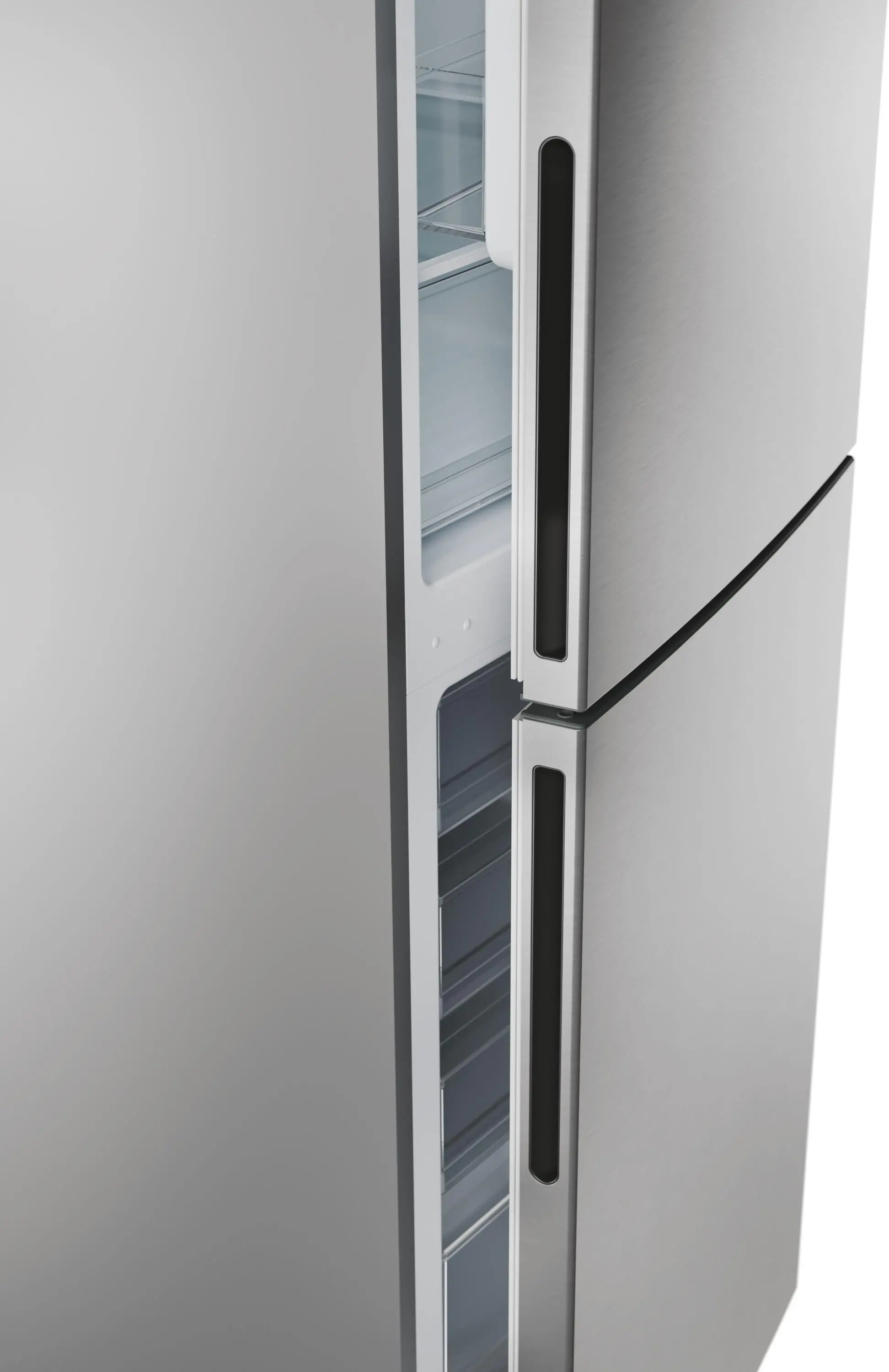 Lodówka Candy City Combi CCT3L517ES 176cm Srebrny