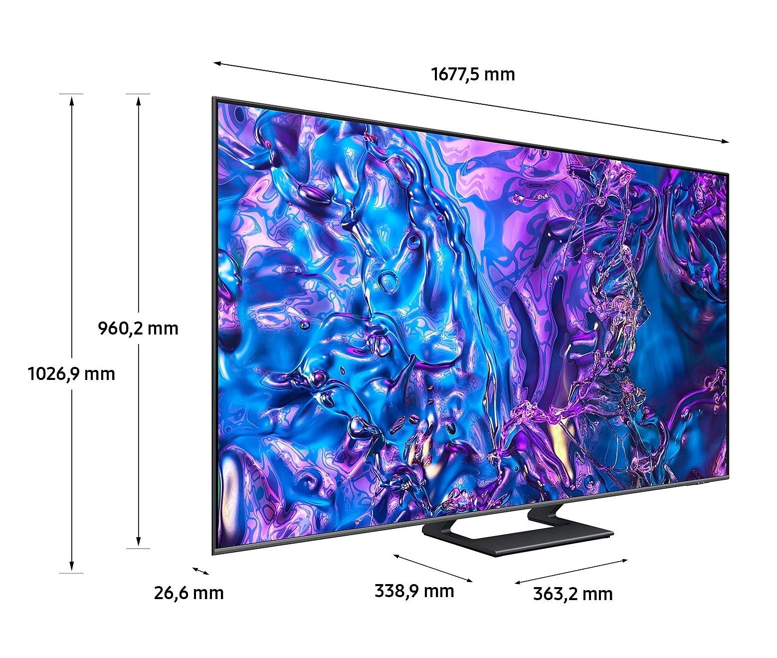 Telewizor Samsung QE75Q77DAT 75" QLED 4K 120Hz Tizen HDMI 2.1 DVB-T2