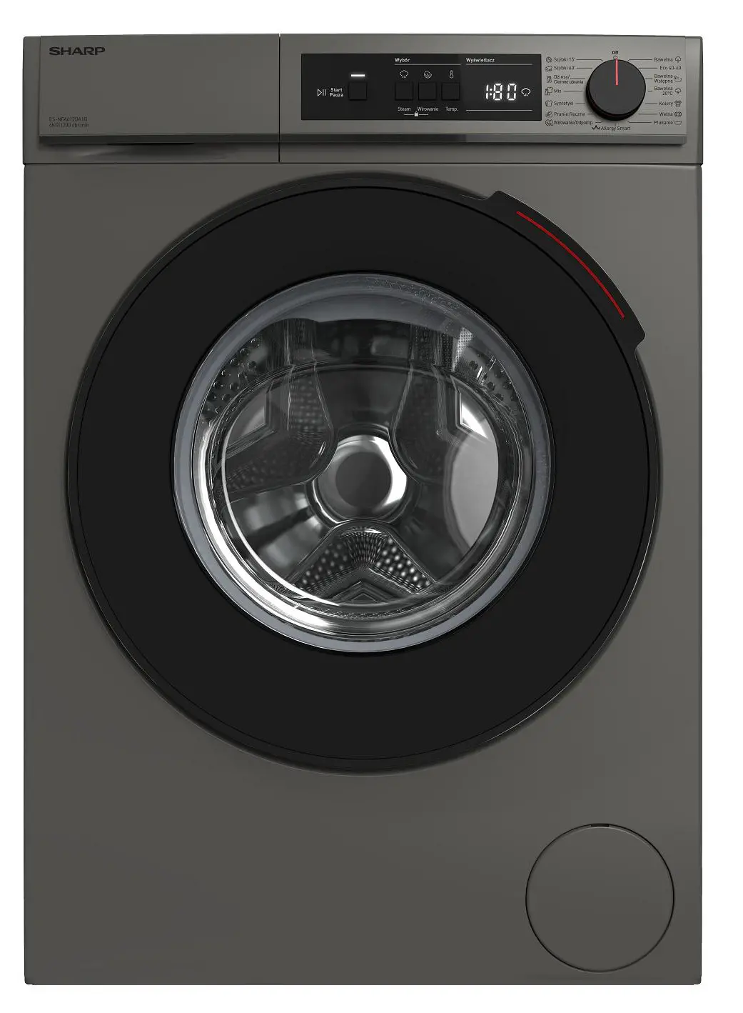Pralka Sharp ES-NFA612DA1B-PL Slim 6kg 1200obr/min